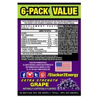 slide 7 of 13, Stacker 2 Extreme Energy Shots Extra Strength Grape flavor - 6 ct, 6 ct