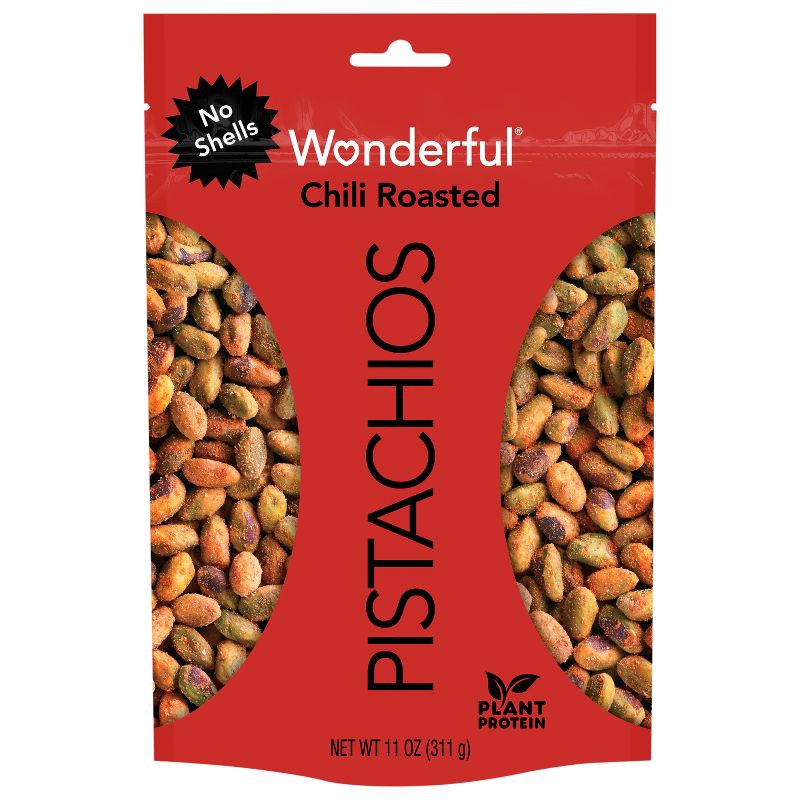slide 1 of 7, Wonderful Pistachios No Shells Chili Roasted - 11oz, 11 oz