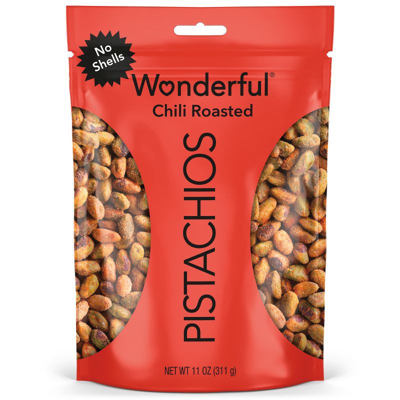 slide 1 of 7, Wonderful Pistachios No Shells Chili Roasted - 11oz, 11 oz