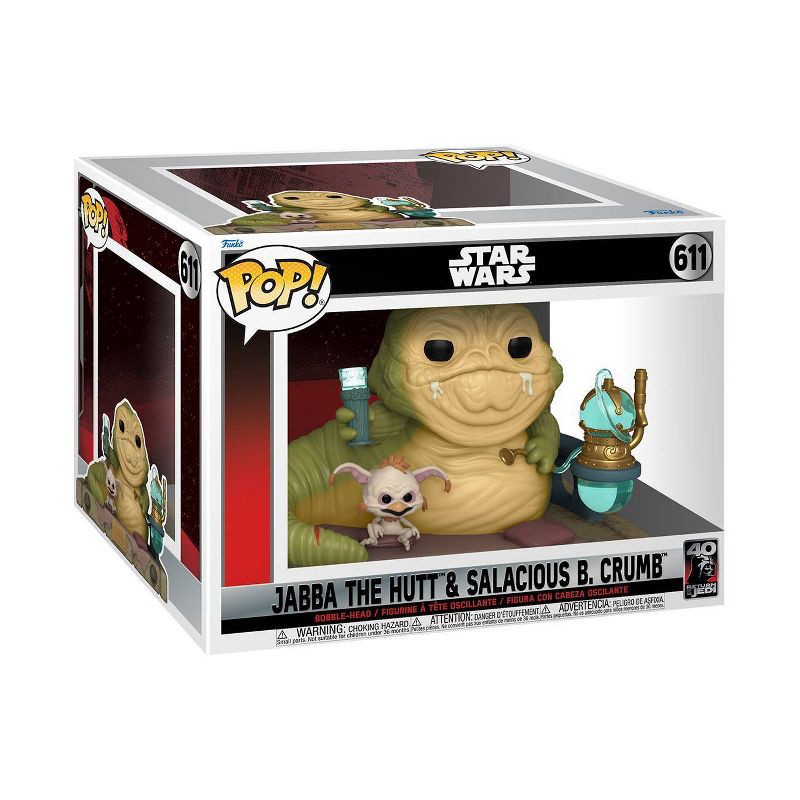 slide 1 of 1, Funko POP! Deluxe: Return of The Jedi 40th - Jabba The Hutt & Salacious B Crumb, 1 ct