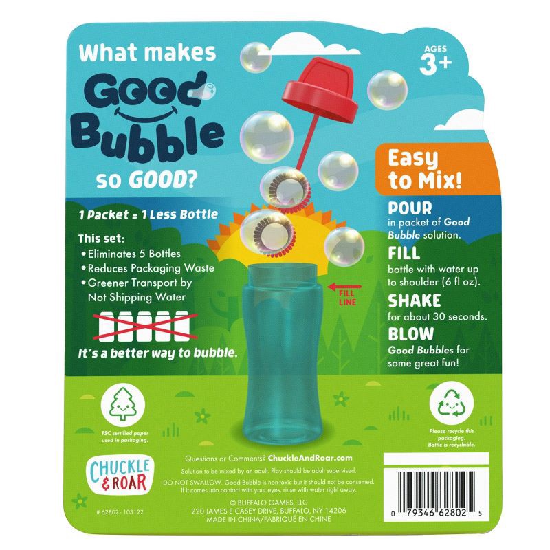 Chuckle & Roar Good Bubble with 6 Bubble Refills 1 ct Shipt