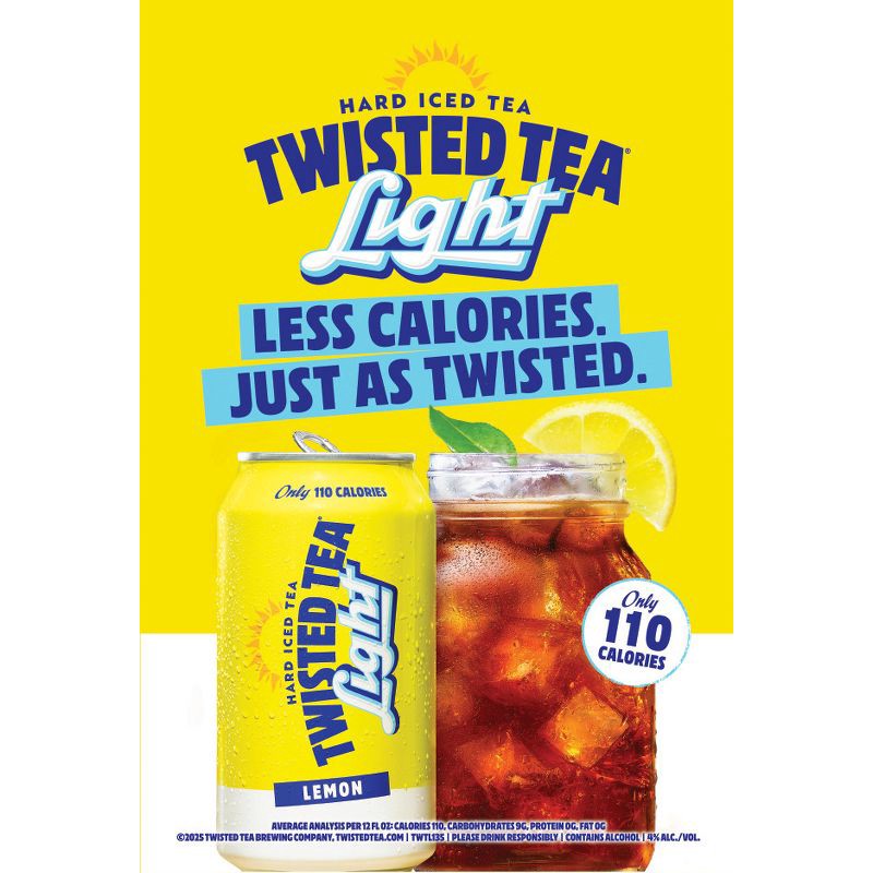 slide 10 of 10, Twisted Tea Light Variety - 12pk/12 fl oz Cans, 12 ct; 12 fl oz