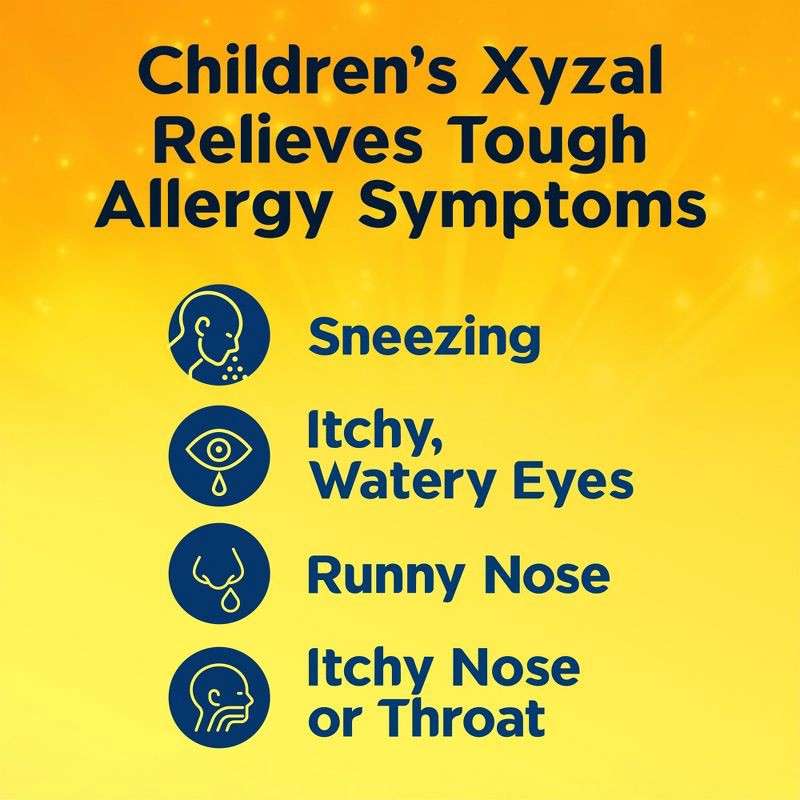 slide 4 of 11, Xyzal Children's Allergy Relief Medicine Liquid - Grape Flavor - Levocetirizine Dihydrochloride - 5 fl oz, 5 fl oz
