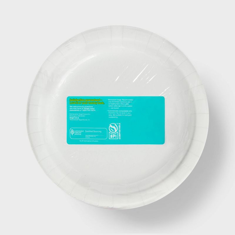 slide 3 of 3, Botanical Leaf Paper Plates 8.5" - 154ct - up&up™, 154 ct