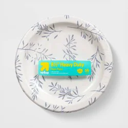 Botanical Leaf Paper Plates 8.5" - 55ct - up&up™
