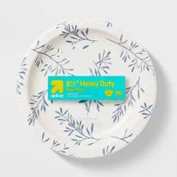 Botanical Leaf Paper Plates 8.5" - 90ct - up&up™