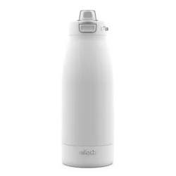 Ello Colby 40oz Stainless Steel Water Bottle White: Insulated, Reusable Portable Drinkware for Cold Beverages
