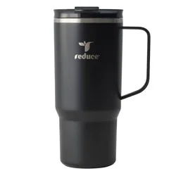 Reduce 24oz Hot1 Vacuum Insulated Stainless Steel Travel Mug with Steam Release Lid Black: Dishwasher-Safe