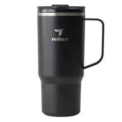 Reduce 24oz Hot1 Vacuum Insulated Stainless Steel Travel Mug with Steam Release Lid Black: Dishwasher-Safe