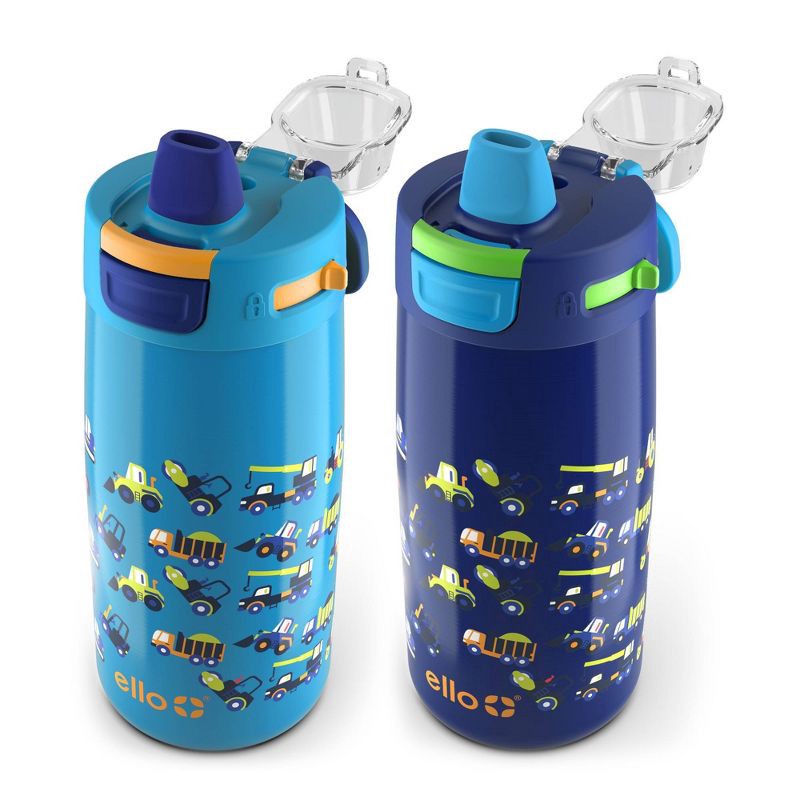 2pk Colby Kids' Stainless Steel 12oz Water Bottles Blue/Blue - Ello - Yahoo  Shopping