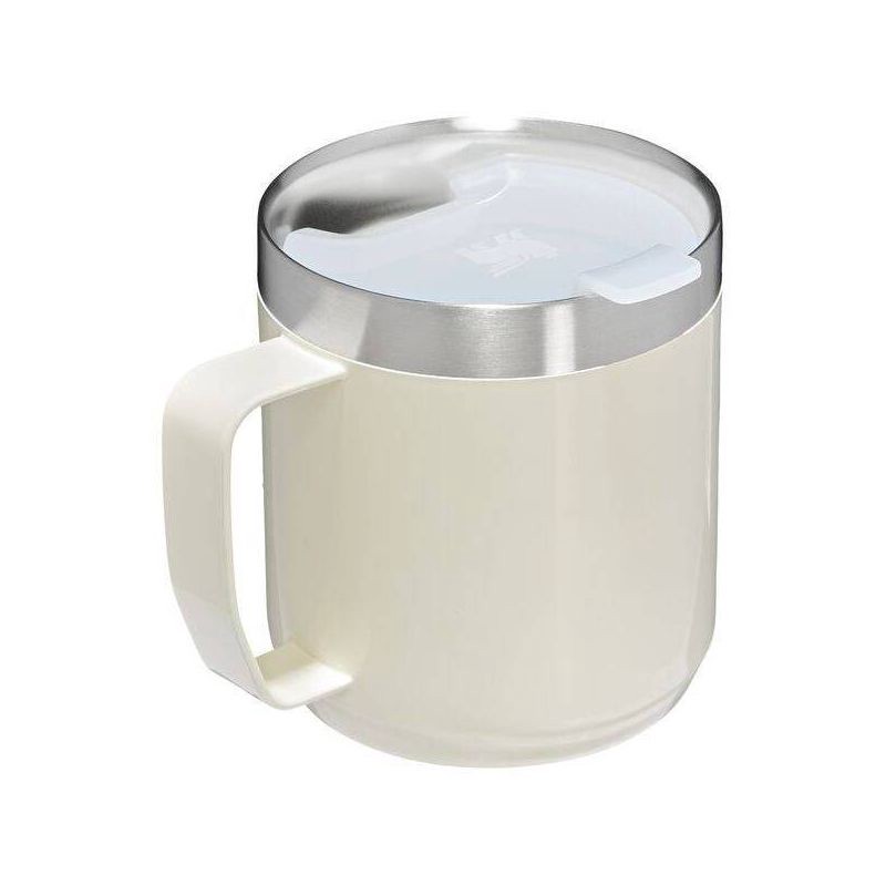 slide 2 of 5, Stanley 12oz Stainless Steel Classic Legendary Mug - Cream Gloss: Insulated Travel Mug for Hot & Cold Beverages, Dishwasher-Safe, 12 oz
