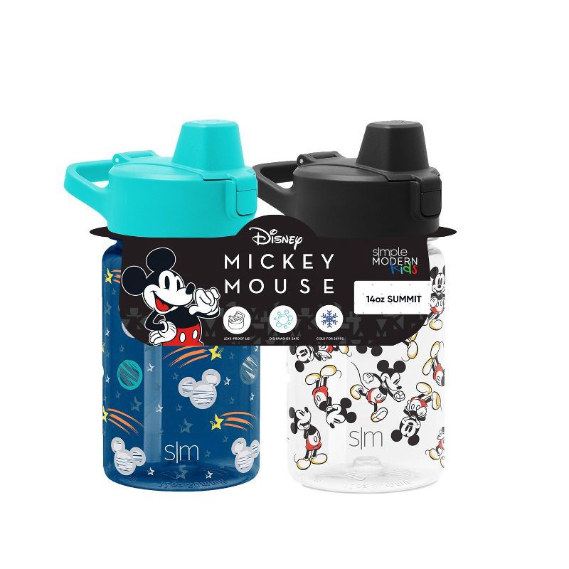 Simple Modern 14oz Disney Summit Kids Water Bottle with Straw Lid - Mickey  Mouse