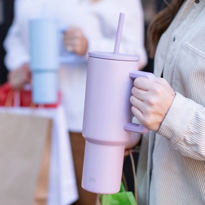 slide 3 of 10, Simple Modern Trek 40oz Stainless Steel Lidded Tumbler Powder Coat Lavender Mist: Dishwasher-Safe, Cold Beverages, 40 oz