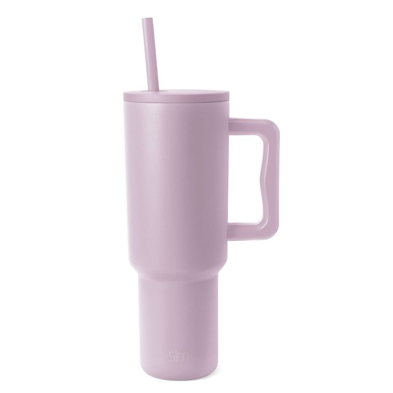 slide 1 of 10, Simple Modern Trek 40oz Stainless Steel Lidded Tumbler Powder Coat Lavender Mist: Dishwasher-Safe, Cold Beverages, 40 oz