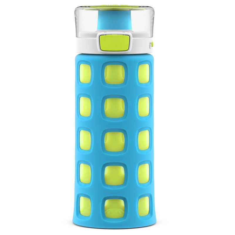 Ello 2pk Dash Plastic Kids' 16oz Water Bottles Blue/Green