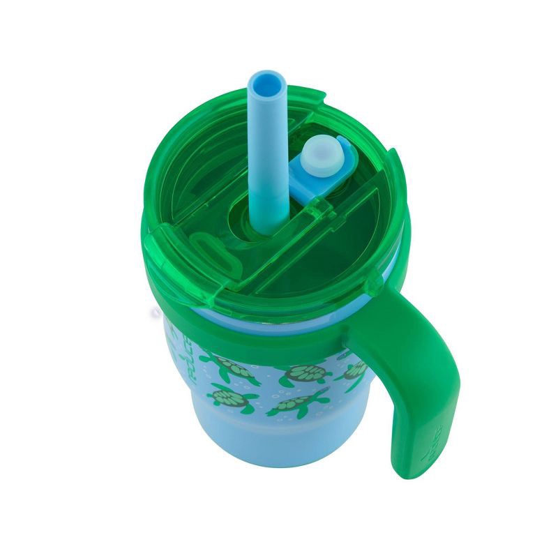 slide 3 of 6, Reduce 14oz Coldee Vacuum Insulated Stainless Steel Straw Tumbler Scuba Turtles: Kids Leakproof & Spillproof Drinkware, 14 oz