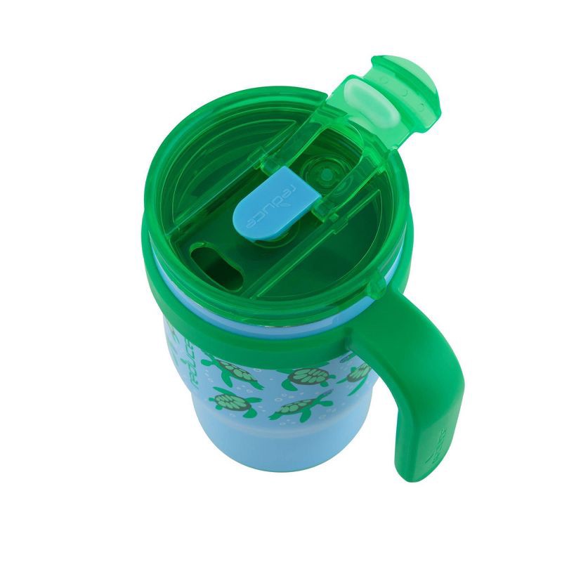 slide 5 of 6, Reduce 14oz Coldee Vacuum Insulated Stainless Steel Straw Tumbler Scuba Turtles: Kids Leakproof & Spillproof Drinkware, 14 oz