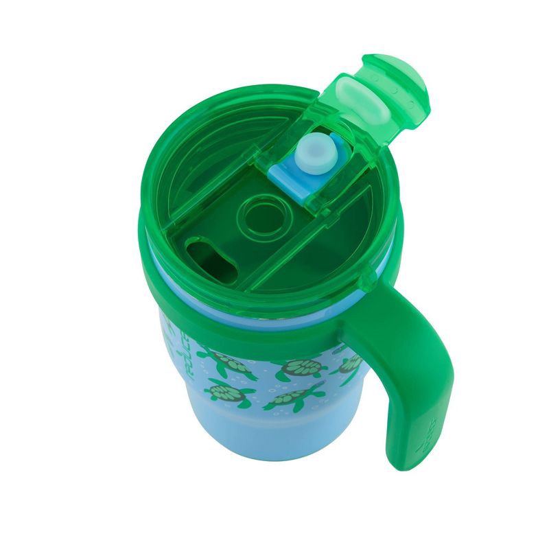 slide 6 of 6, Reduce 14oz Coldee Vacuum Insulated Stainless Steel Straw Tumbler Scuba Turtles: Kids Leakproof & Spillproof Drinkware, 14 oz