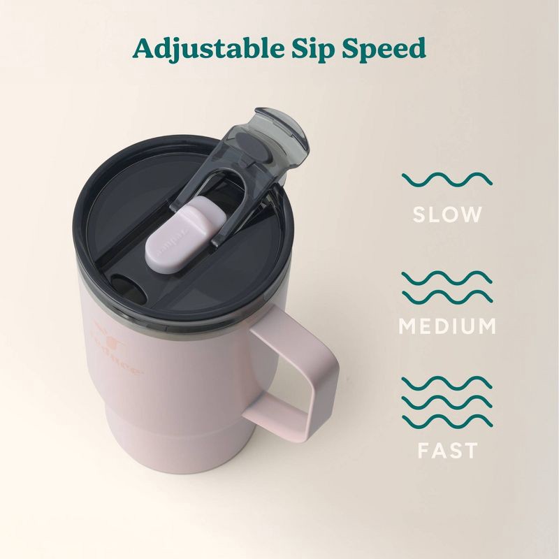 slide 5 of 7, Reduce 18oz Hot1 Insulated Stainless Steel Travel Mug with Steam Release Lid - Blush: Coffee Tumbler, Dishwasher-Safe, 18 oz