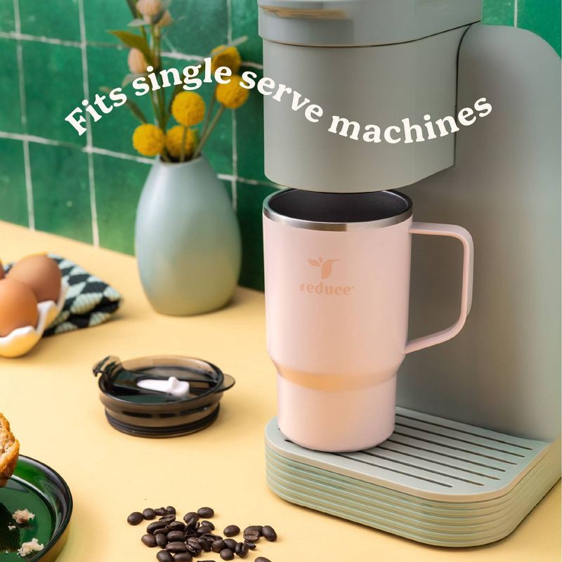 slide 6 of 7, Reduce 18oz Hot1 Insulated Stainless Steel Travel Mug with Steam Release Lid - Blush: Coffee Tumbler, Dishwasher-Safe, 18 oz