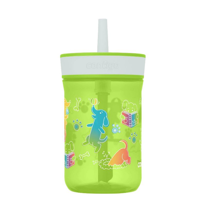 Contigo Kids' Leighton Tritan 14oz Tumbler Cool Lime Macaroon with Dogs  Doing Things