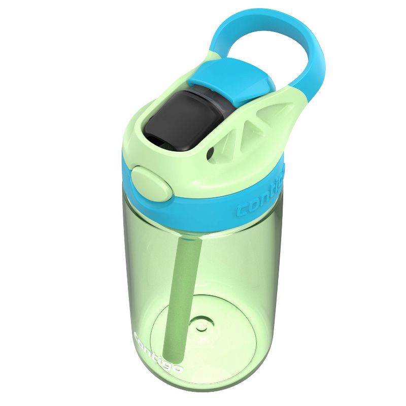 slide 2 of 7, Contigo Kids' Cleanable Autospout 14oz Water Bottle Cucumber with Blue Raspberry: Spillproof, BPA-Free, Toddler Drinkware, 14 oz