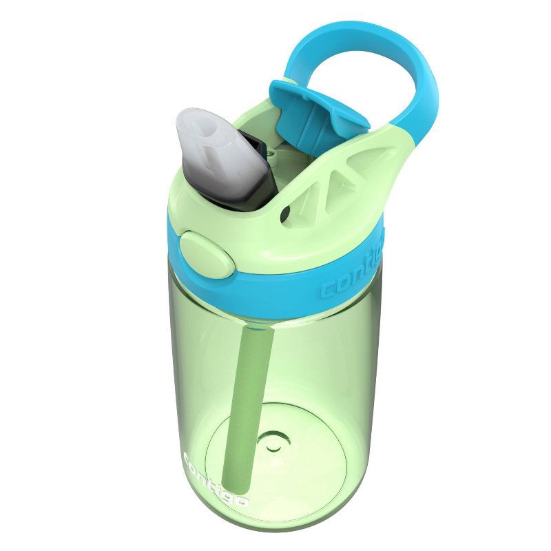 slide 3 of 7, Contigo Kids' Cleanable Autospout 14oz Water Bottle Cucumber with Blue Raspberry: Spillproof, BPA-Free, Toddler Drinkware, 14 oz