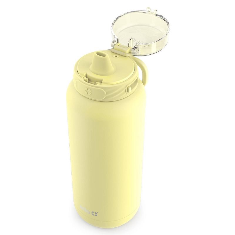 slide 2 of 5, Ello Cooper 32oz Stainless Steel Water Bottle - Yellow: Insulated Reusable Drinkware for Cold Beverages, Dishwasher-Safe Parts, 32 oz