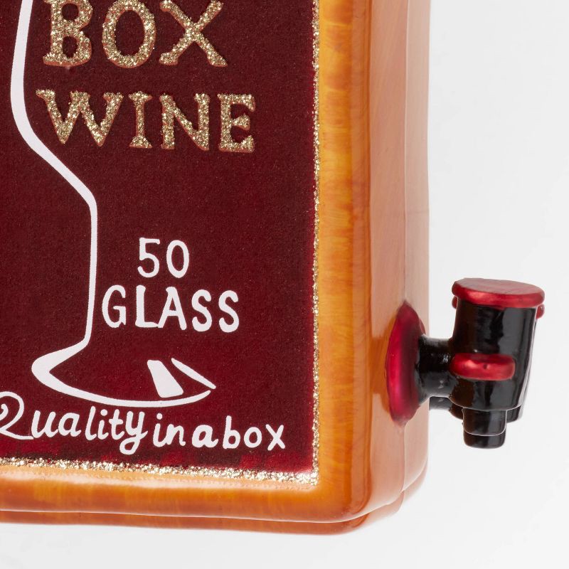 slide 3 of 3, Glass Boxed Wine Christmas Tree Ornament - Wondershop™, 1 ct
