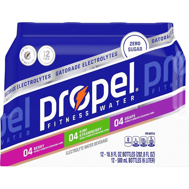 slide 2 of 10, Propel Berry & Kiwi Strawberry & Grape Variety Pack - 12pk/16.9 fl oz Bottles, 12 ct; 16.9 fl oz