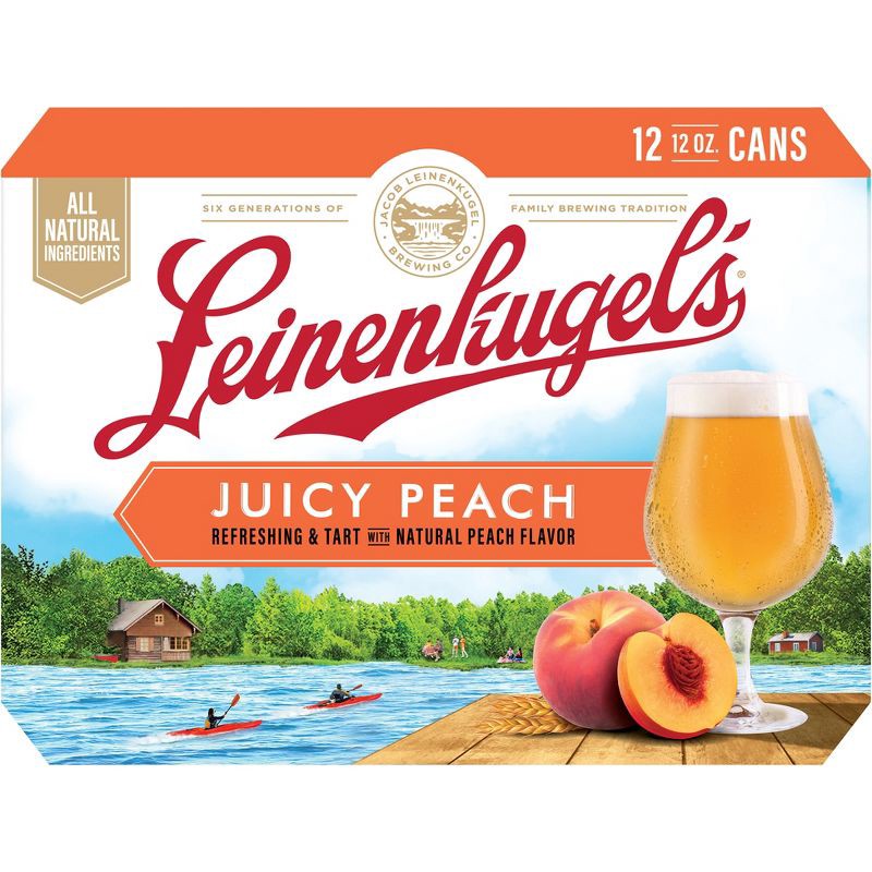 slide 8 of 9, Leinenkugel's Juicy Peach - 12pk/12 fl oz Cans, 12 ct; 12 fl oz