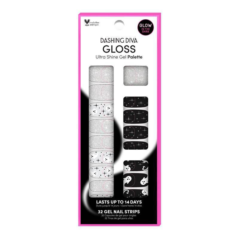 slide 1 of 4, Dashing Diva GLOSS Ultra Shine Gel Palette Ghostly Touch, 1 ct