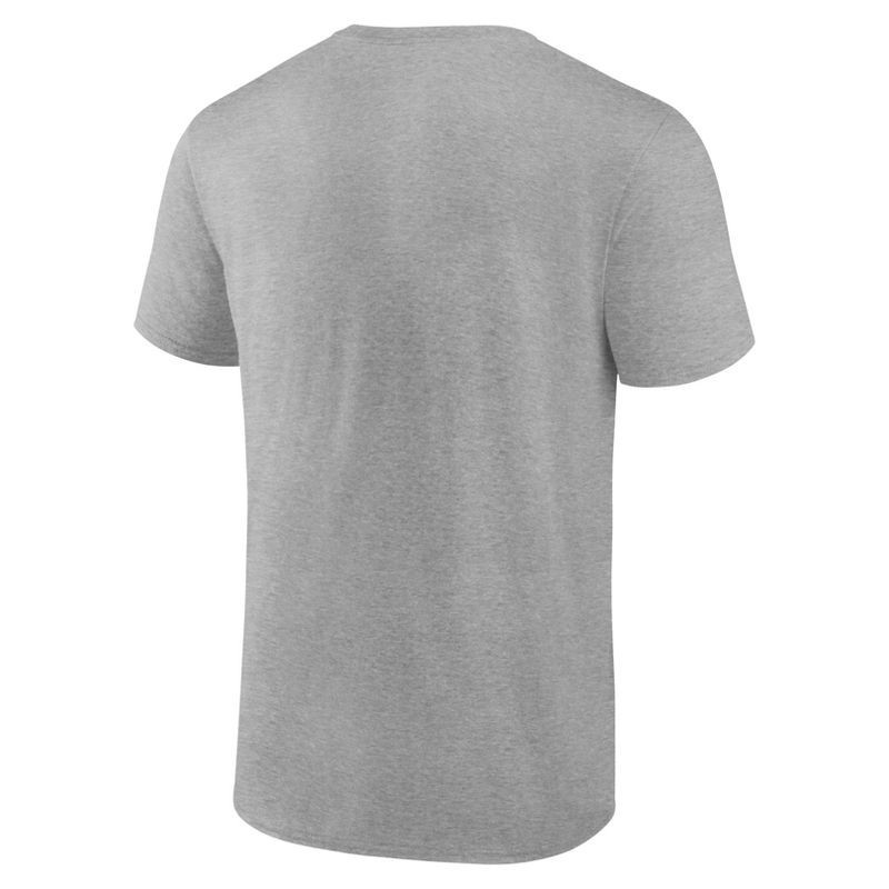 slide 3 of 3, NCAA Kansas State Wildcats Men's Gray Bi-Blend T-Shirt - M: Cotton & Polyester Blend, 1 ct