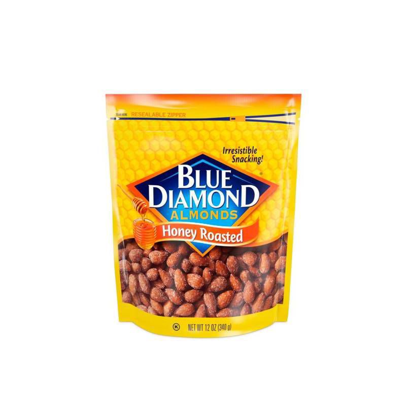 slide 1 of 4, Blue Diamond Almonds Blue Diamond Honey Roasted Almonds - 12oz, 12 oz