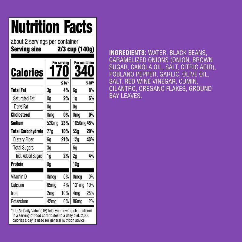 slide 4 of 4, Garlic & Cumin Black Beans Microwavable Pouch - 10oz - Good & Gather™, 10 oz