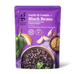 Garlic & Cumin Black Beans Microwavable Pouch - 10oz - Good & Gather™