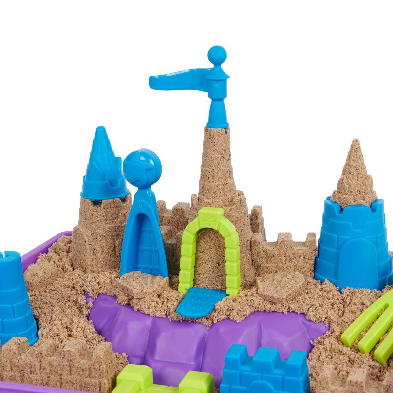 slide 8 of 10, Kinetic Sand Beach Castle Playset, 1 ct