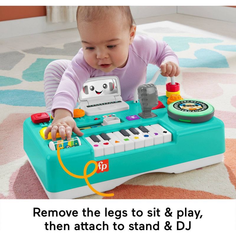 slide 5 of 6, Fisher-Price Laugh & Learn Mix & Learn DJ Table, 1 ct