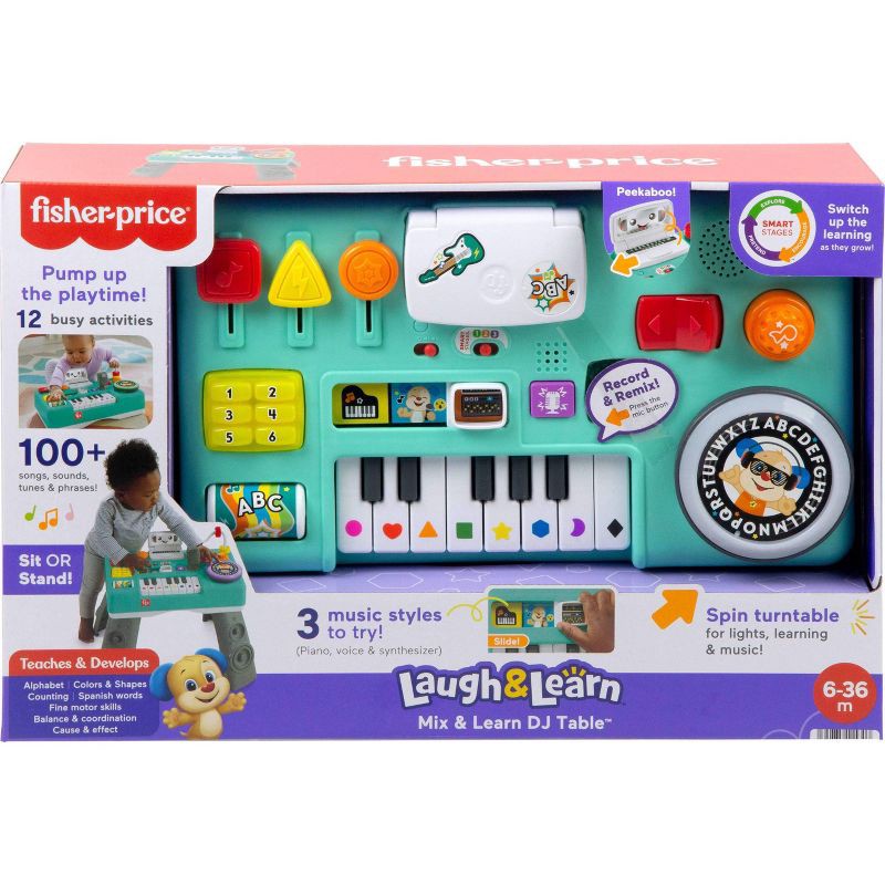 slide 6 of 6, Fisher-Price Laugh & Learn Mix & Learn DJ Table, 1 ct