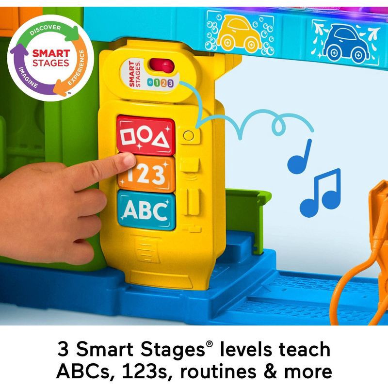 slide 3 of 6, Fisher-Price Little People Toddler Light-Up Learning Garage Playset, 1 ct