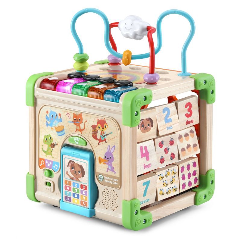 slide 5 of 10, LeapFrog Touch & Learn Wooden Activity Cube, 1 ct