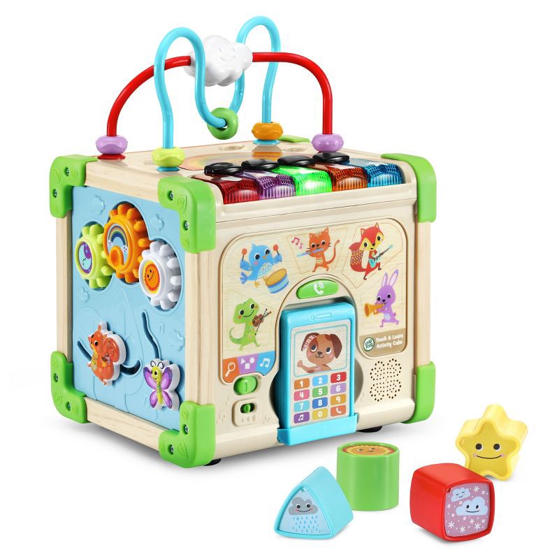 slide 6 of 10, LeapFrog Touch & Learn Wooden Activity Cube, 1 ct