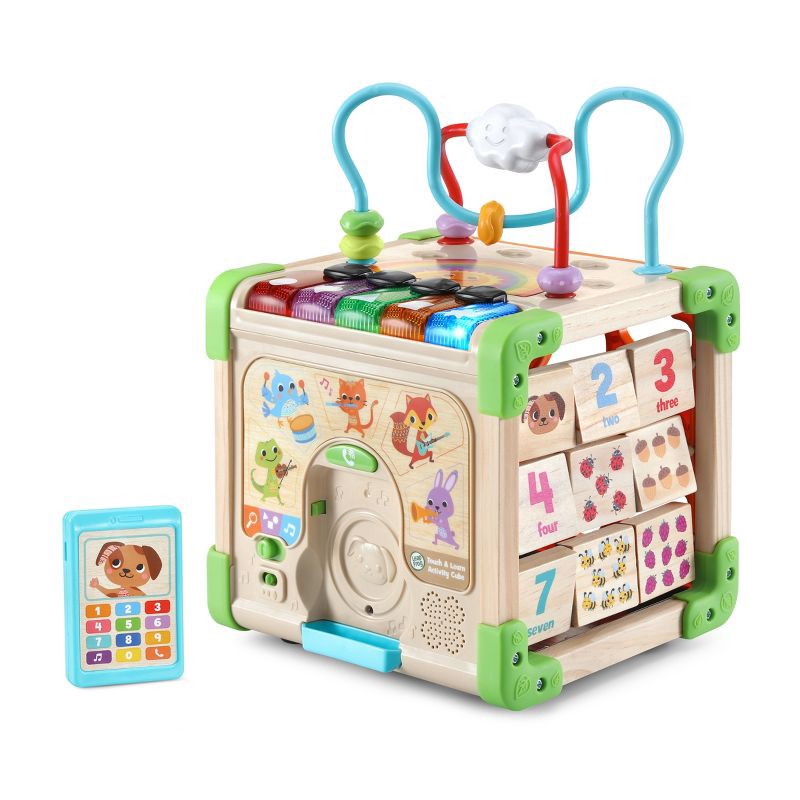 slide 9 of 10, LeapFrog Touch & Learn Wooden Activity Cube, 1 ct