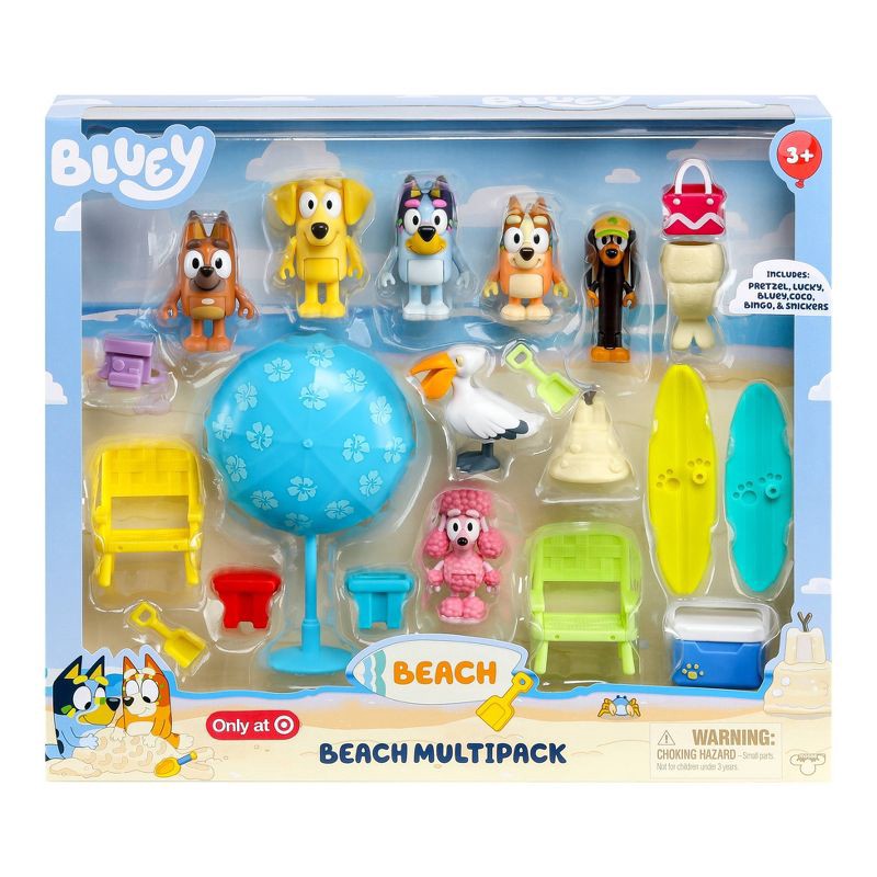 slide 1 of 11, Bluey Figure & Accessory Beach Multipack (Target Exclusive), 1 ct