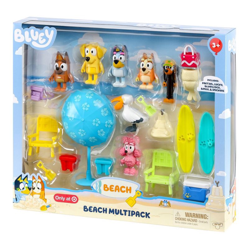 slide 5 of 11, Bluey Figure & Accessory Beach Multipack (Target Exclusive), 1 ct