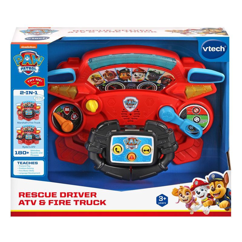 slide 6 of 7, VTech PAW Patrol Rescue Driver ATV & Fire Truck, 1 ct