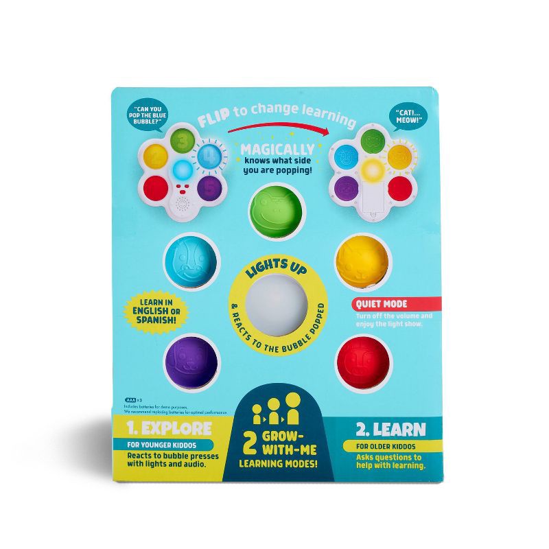 slide 4 of 7, Chuckle & Roar Pop It & Learn - Lights, Sounds, Sensory! : Problem Solving, Fine Motor Skills, Silicone, 1 ct