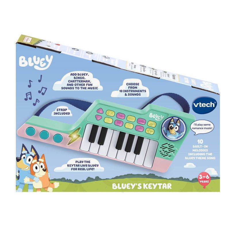 slide 10 of 10, VTech Bluey Bluey's Keytar, 1 ct