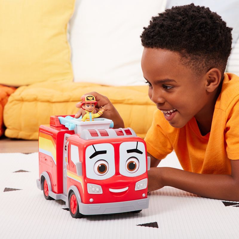 Disney Junior Firebuds, Bo and Flash, Action Figure and Fire Truck Vehicle