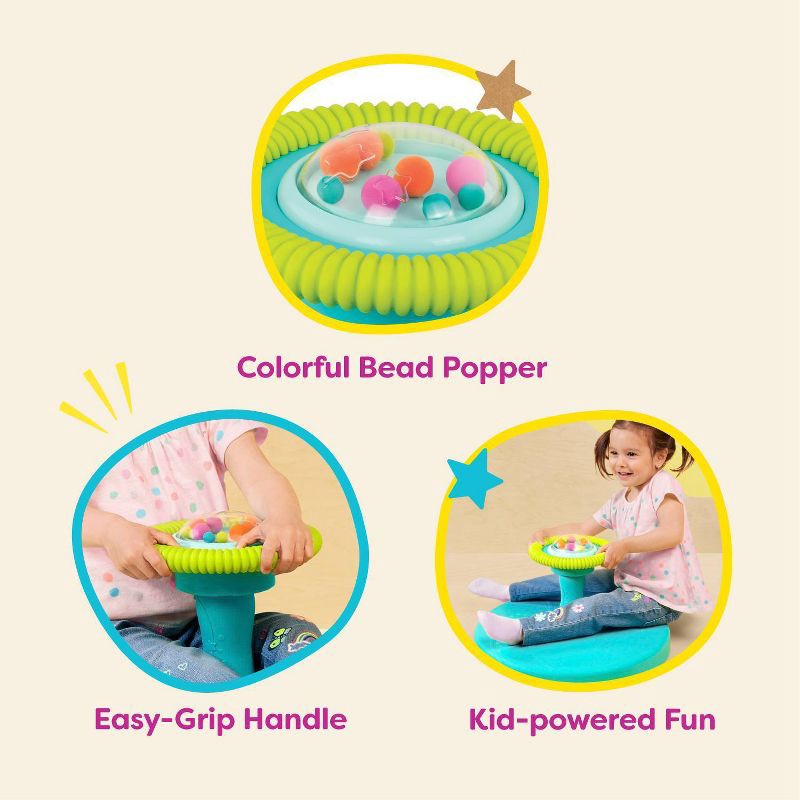 slide 4 of 8, B. toys Spinning Activity Toy - Twirly Time, 1 ct